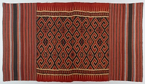 スリムット 縞幾何文様経絣