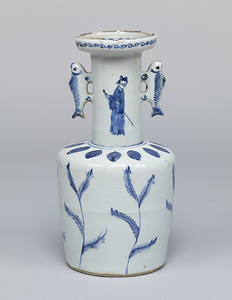 古染付高砂手花入