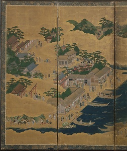 宮島祭礼図屏風