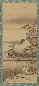 如拙／樹下人物図