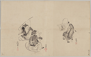 探幽／夷子大黒寿老図