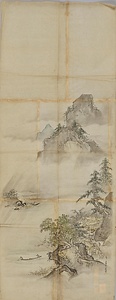 常信／漢山水図