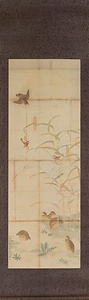 李安忠／粟穂鶉図