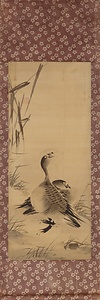 牧渓／芦雁図
