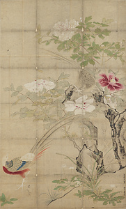 王若水／大牡丹図