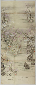張昆傑／桃李園図