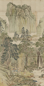 文晁／青緑山水図