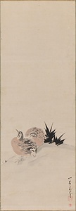 双鶉図