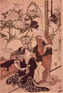 豊國豊廣両画十二候・二月