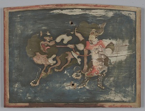 優填王と獅子図絵馬