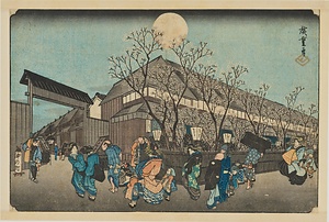 東都名所・吉原仲之町夜桜