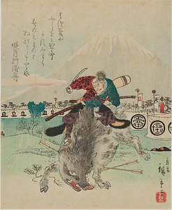 絵暦・富士の巻狩り