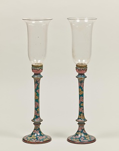 七宝桜花散燭台