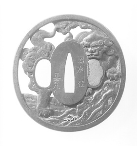 鐔 彫銘因州住正充