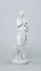 あごに指を当てる踊り子