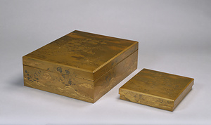 秋景蒔絵料紙硯箱