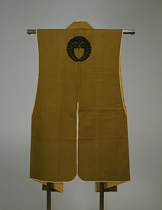 陣羽織 鶯色羅紗無地（下がり藤紋付）