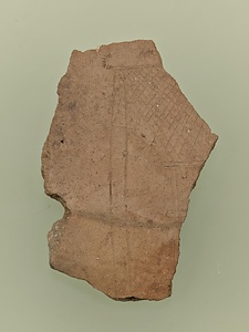 線刻絵画付土器残片