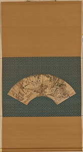 竹林七賢図扇面