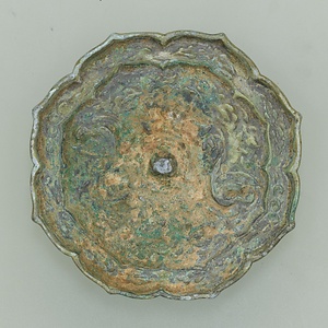 瑞花双鳳八稜鏡