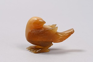 雀形黄瑪瑙合子