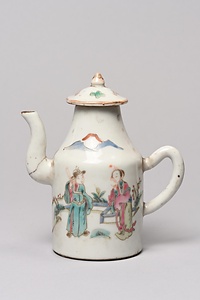 五彩人物図水注