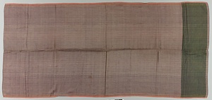 スレンダン（肩衣） 淡紫地小花文様浮紋織