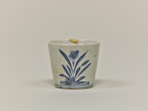 染付水仙文猪口