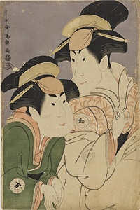 二代目瀬川富三郎の大岸蔵人妻やどり木と中村万世の腰元若草