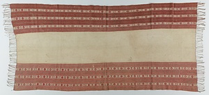 スリムット（肩衣） 縞地花幾何文様縫い合わせ