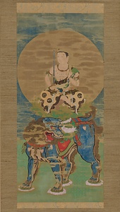 巨勢金岡／文殊菩薩像