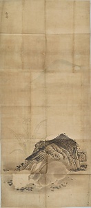 岩に兎図（模本）