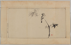 探幽／竹ニ雀図