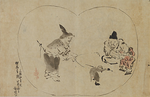 猿曳図（模本）