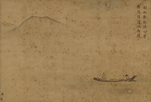 月下移舡図（模写）