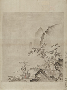 馬遠／楼閣山水図