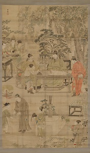 任月山／琴棋書画図