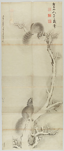 枯木栗鼠図（模写）