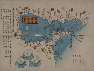 相州浦賀海辺之図