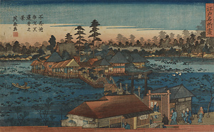 江戸名所盡・不忍池弁才天蓮看之景