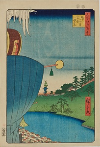 名所江戸百景・糀町一丁目山王祭ねり込