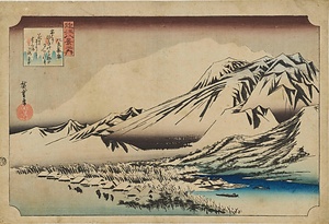 近江八景之内・比良暮雪