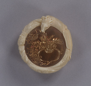 饅頭形七福神牙彫根付