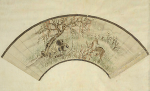 [アイヌ鹿狩図]