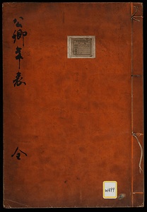 《公卿年表》