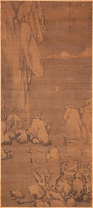 雪景山水図