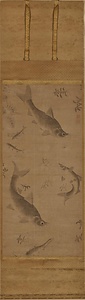 群魚図軸