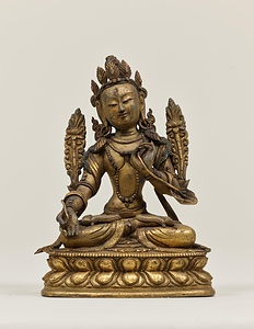 白色ターラー菩薩坐像