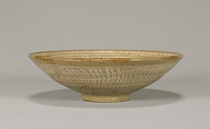 粉青印花連珠文鉢