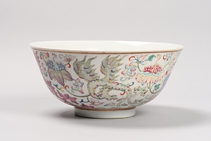 粉彩鳳凰文鉢